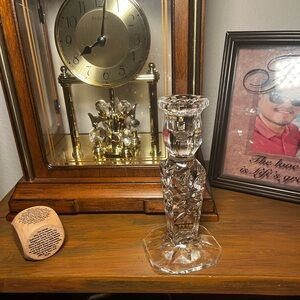 Crystal Clear Candle Holder Made in Poland